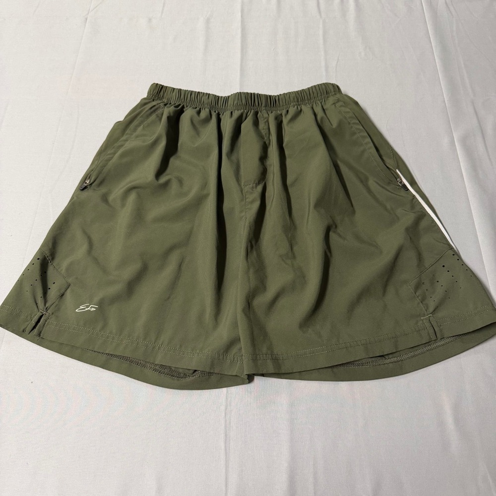 Ever Forward Performance Shorts‎ Mens Large Olive Green Athletic Running Gym